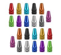 Changyeah Tapas de válvula de bicicleta,Tapas de válvula de 22 piezas,Tapas de válvula de neumático francés de 11 colores,Cubiertas de válvula de neumático de bicicleta