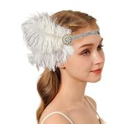 changyexi Diadema de perlas de los años 20 para mujer, accesorio para el pelo (26, talla única)