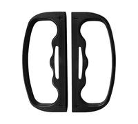 CHANGYUE 2pcs ABS Boxing Grips Reusable Fitness Boxing NS2 Juego Controlador (negro negro)