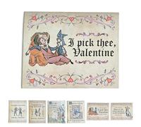 CHANGYUE Trmonol Tarjetas de San Valentín Medievales, Divertido Coche de Amor Medieval con Arte manuscrito Escrito a Mano, Tarjetas de Amor Medievales con encuentros de caballería para Parejas (E)
