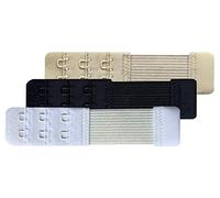 Chanie Mujer 3 Piezas Suave Cómodo Extensores de sujetador de 2 Ganchos, 10,4cm x 2,5cm