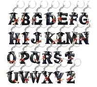 CHANKLI Acrylic Letter Keychain -26 Letter First Letter Keyring, Suitable for Cars, Backpacks, and Keys | Graduation Souvenir, Same as Student Teacher(Z)