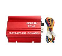 Channel Car Stereo Amplifier - 12V HiFi Pure Power Amp With Aluminum Alloy Shell | Output Subwoofer Bass Booster | DC12V Mini Audio Amplifier For Home Car Motorcycle Boat Truck