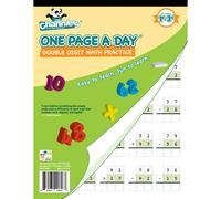 Channie's One Page A Day Double Digit Math Problem Libro de trabajo para alumnos de primer grado de 1er grado y tercer grado simplemente arrances en