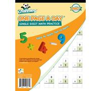 Channies One Page A Day Un solo dgito de un solo dgito y un libro de trabajo de sustraccin para pre -bynergarten - Estudiantes de la escuela p