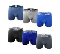 Channo Boxers de Algodón Básicos Ajustados de Color Liso, Cómodos y Suaves. Pack de 6 Calzoncillos. Colección UOMO (Pack A, M)