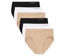 Channo Bragas Clásicas Básicas Mujer de Licra sin Costuras Efecto Invisible Midi Altas Color Liso - Pack de 6, Surtido, XXL