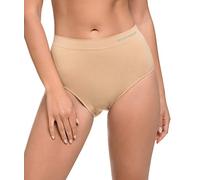 Channo Bragas Midi Básicas de Licra para Mujer, sin Costuras, Efecto Invisible, Midi Altas - Pack de 6, Surtido, L/XL