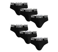 Channo Calzoncillos Hombre Slip de Algodón UOMO - Pack6 Negro 5XL
