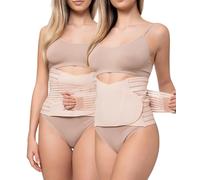 Channo Fajas Cinturones Lumbares para Espalda Mujer Doble Ajuste Fuerte - Pack de 2, Visón, 4XL