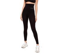Channo Leggins Mujer Cintura Faja Talle Alto Elásticos Seamless Sin Costuras Cómodos (Negro, S-M)