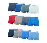 Channo Pack de 12 - Calzoncillos Boxer Licra de niños sin Costuras con Rayas horizontales. Talla 2-4 años