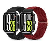 CHANRASI 2 Pack Correas Compatibles con Xiaomi Redmi Watch 5/Redmi Watch 4 Mujer Hombr,Correa Deportiva de Nylon Trenzado,Pulsera Solo Loop para Xiaomi Mi Band 8 Pro/Mi Band 9Pro
