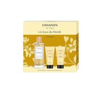 CHANSON D`EAU | SET DE REGALO LES EAUX DU MONDE VAINILLA| EAU DE TOILETTE 100ml, GEL DE DUCHA & BODY LOTION 50ml| Para mujer | Navidad