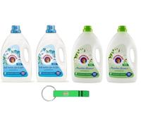 Chanteclair 4 paquetes de prueba de suavizante Diluito amorbidente, suavizante diluido de sal marina y flor de loto + almizcle blanco, 60 lavados 3L + llavero Beni Culinari gratuito