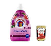 Chanteclair i Concentrati Ammorbidente Orchidea e Fico, Suavizante con Orquídea e Fig, 1000 ml, fragancia de larga duración, 50 lavados, detergente y polpa Itlaian Gourmet 400 g