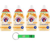 Chanteclair I Concentrati XXL - Suavizante concentrado, aroma a azahar y narciso, para ropa suave y perfumada, 70 lavados, 1400 ml + llavero Beni Culinari gratis