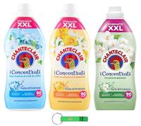 Chanteclair I Paquete de prueba de suavizante concentrado - 90 lavados, 3 x 1800 ml + llavero Beni Culinari gratis