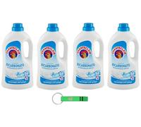 Chanteclair Lavatrice - Detergente líquido para lavadora (bicarbonato, 28 lavados, 1260 ml, incluye llavero)