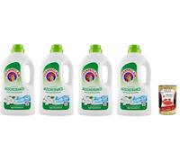 Chanteclair Lavatrice Detersivo Líquido Almizcle Blanco Detersivo Liquido - Detergente líquido para la lavadora - Fórmula con desengrasante 28 lavados, 4 x 1260 ml + Polpa Italian Gourmet 400 g
