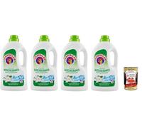 Chanteclair Lavatrice Detersivo Liquido - Detersivo Líquido - Detergente Líquido para la Lavadora - Fórmula con desengrasante 28 lavados, 4 x 1,26 Lt + Polpa Italiana Gourmet 400 g
