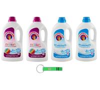 Chanteclair - Pack de pruebas de colores + Bicarbonato - Detergente líquido para lavadora - Detergente 28 lavados 1260 ml + llavero Beni Culinari de regalo