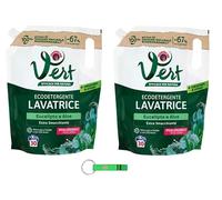 Chanteclair Vert Detergente líquido Lavatrice eucalipto y aloe - Detergente ecológico Extra quitamanchas - 30 lavados, bolsa de 1200 ml + llavero Beni Culinari gratis