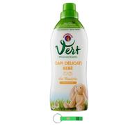 CHANTECLAIR VERT Detergente líquido para ropa Capi Delicati Bebè almendra - Detergente higiénico para ropa delicada - 750 ml + llavero Beni Culinari gratuito