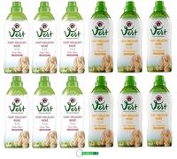 CHANTECLAIR VERT Detergente para niños paquete de prueba almendra/talco Detergente líquido Capi Delicati Bebè - Detergente higiénico para ropa delicada - 12 x 750 ml