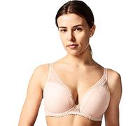 Chantelle Festive Lace Plunge Bra Sujetador para Camiseta, Beige Dore, 90G para Mujer