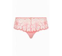 Braguita tipo shorty escotado de encaje Fleurs Mujer Talla 40. Color Rosa