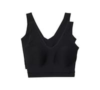 Chantelle Softstretch Padded V-Neck Bralette Sujetador, Negro (Lote de 2), XS/S (Pack de 2) para Mujer