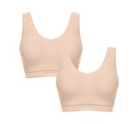 Chantelle Softstretch Padded V-Neck Bralette Sujetador, Opaco, Ultra Nude (2 Unidades), XL-XXL (Pack de 2) para Mujer
