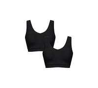 Chantelle Sujetador con Fundas y Cuello en V elástico Suave, Negro (Lote de 2), XS/S (Pack de 2) para Mujer