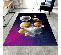 Chanxiang666 Alfombras Grande Alfombra Lavables 140x180cm Sala de Estar/Dormitorio/despacho/Mesa de centroHermoso Cielo Estrellado, Dibujos Animados, Ciencia ficción, Ballena