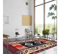 Chanxiang666 Alfombras Grande Alfombra Lavables 200x300cm Patchwork geométrico Estilo étnico Colorido para dormitorios y decoración del hogar. 200x300cm