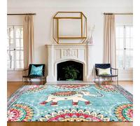Chanxiang666 Alfombras Grandes Alfombra 180x280cm Color Elefante de Estilo étnico Sala Estar/Dormitorio/despacho/Mesa de Centro. 180x280cm