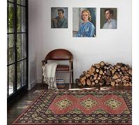 Chanxiang666 Alfombras Grandes Alfombra 180x280cm Estilo étnico Retro de Color marrón Rojizo Sala Estar/Dormitorio/despacho/Mesa de Centro. 180x280cm