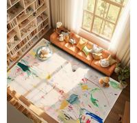 Chanxiang666 Alfombras Grandes Alfombra 180x280cm Grafiti de Dibujos Animados Colorido Beige Sala Estar/Dormitorio/despacho/Mesa de Centro. 180x280cm