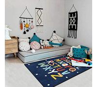 Chanxiang666 Alfombras Grandes Alfombra 180x280cm Letras inglesas Coloridas de Dibujos Animados Sala Estar/Dormitorio/despacho/Mesa de Centro. 180x280cm
