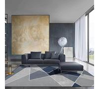 Chanxiang666 Alfombras Grandes Alfombra 200x300cm Sala de Estar/Dormitorio/despacho/Mesa de centrociclo de Doce Horas Azul