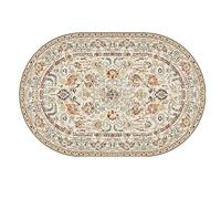 Chanxiang666 Alfombras ovaladas Grandes para Sala de Estar, Dormitorio, Comedor, decoración del hogar, Moderna, Reino Secreto del Antiguo Castillo Oval 80x140cm