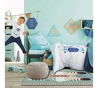 Chanxiang666 Alfombras Pelo Corto Antideslizantes 80x200cm Dibujos Animados de Patchwork geométrico Verde con Ribete, Suave, Lavable a máquina. 80x200cm