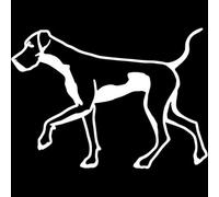 CHANYI 15.1X10.8Cm Walking Pet Dog Window Stickers Creative Cartoon Animal Car Stickers Accesorios Parachoques Coche Inodoro Refrigerador Motocicleta Bicicleta Decorativa