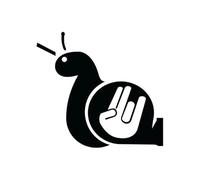 CHANYI 15Cmx13.8Cm Turbo Caracol Vinilo Coche Pegatina Divertida Calcomanía Motocicleta Negro Plata Parachoques Coche Inodoro Refrigerador Motocicleta Bicicleta Decorativa