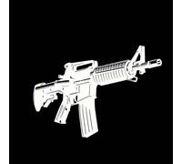 CHANYI 16.8X11.8Cm Soldier Gun Covering The Body Warrior Car Sticker Decal Black/Silver Vinyl Car Bumper Toilet Refrigerator Motocicleta Bicicleta Decorativa