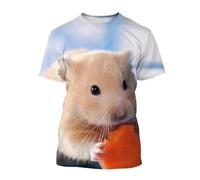 CHANYI Hombre 3D Estampado Camiseta Camiseta Linda De Conejillo De Indias De Verano para Hombres Niño Funny Animal Camisetas Impresas En 3D Ropa De Manga Corta Camisetas Harajuku Tops