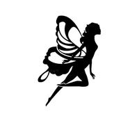 CHANYI Pegatina De Animal Hueco De 15X10,2 Cm Pegatina De Coche De Hadas De Flores De Papel Pegatina De Cuerpo De Mariposa Pegatina Decorativa