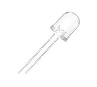 Chanzon 10 piezas 10 mm 850nm emisor de infrarrojos LED diodo luces cámara de visión nocturna (infrarrojos redondos transparentes 850 nm DC 1.5V 20mA) Componentes electrónicos Diodos emisores de luz
