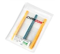 Chanzon 100 piezas 1/4W (0.25W) 3.9K Ω ohm 3k9 Resistencia fija de película metálica 0.01 ±1% Tolerancia 3.9KR MF Resistencias de orificio pasante Limitación de corriente Rohs Certificado